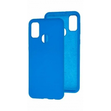 Чехол M31s Silicone Plastic Mate Blue Green