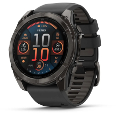 Garmin Fenix 8 AMOLED Sapphire 51mm Dark Gray / Black Silicone Band