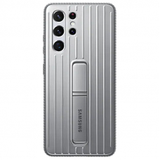 Чехол-накладка Galaxy S21 Ultra Protective Standing Cover Silver