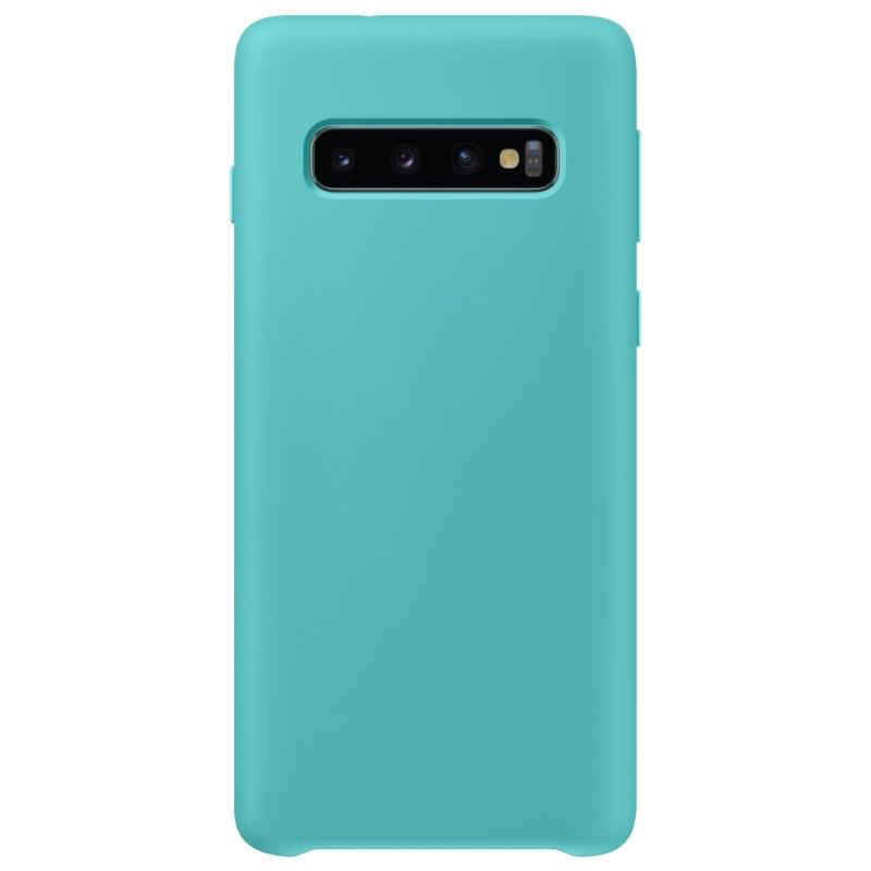 Чехол Galaxy S10 Silicone Cover Green Green (Зелёный)