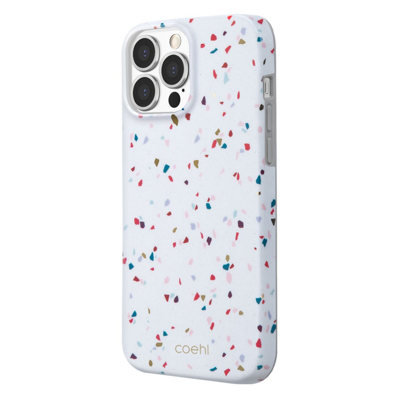 Чехол iPhone 13 Pro Uniq Coehl Terrazzo White White (Белый)