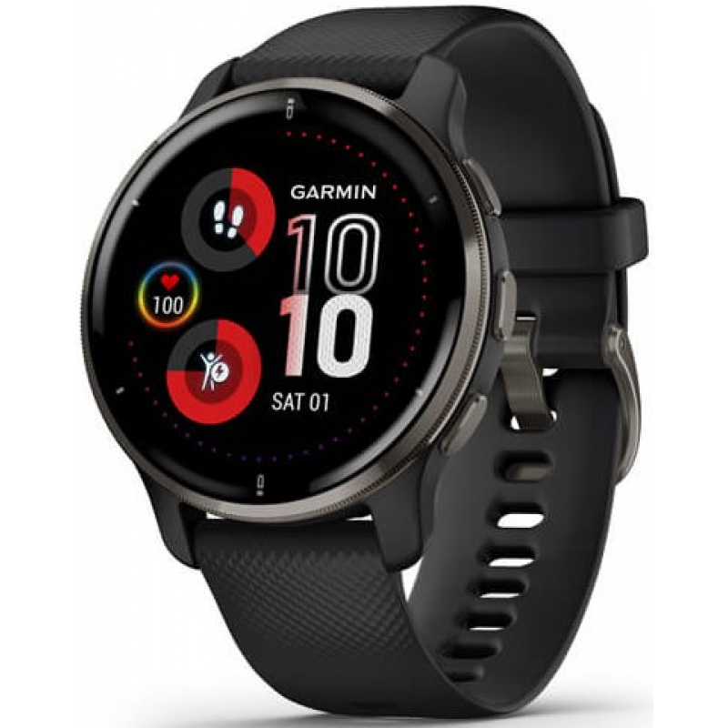 Garmin Venu 2 Plus GPS / Black Case / Silicone Band WW