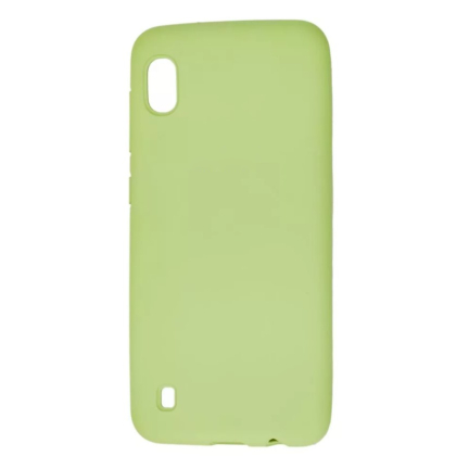 Чехол Galaxy A12 Silicone Cace Nude Leaves Mint (Мятный)