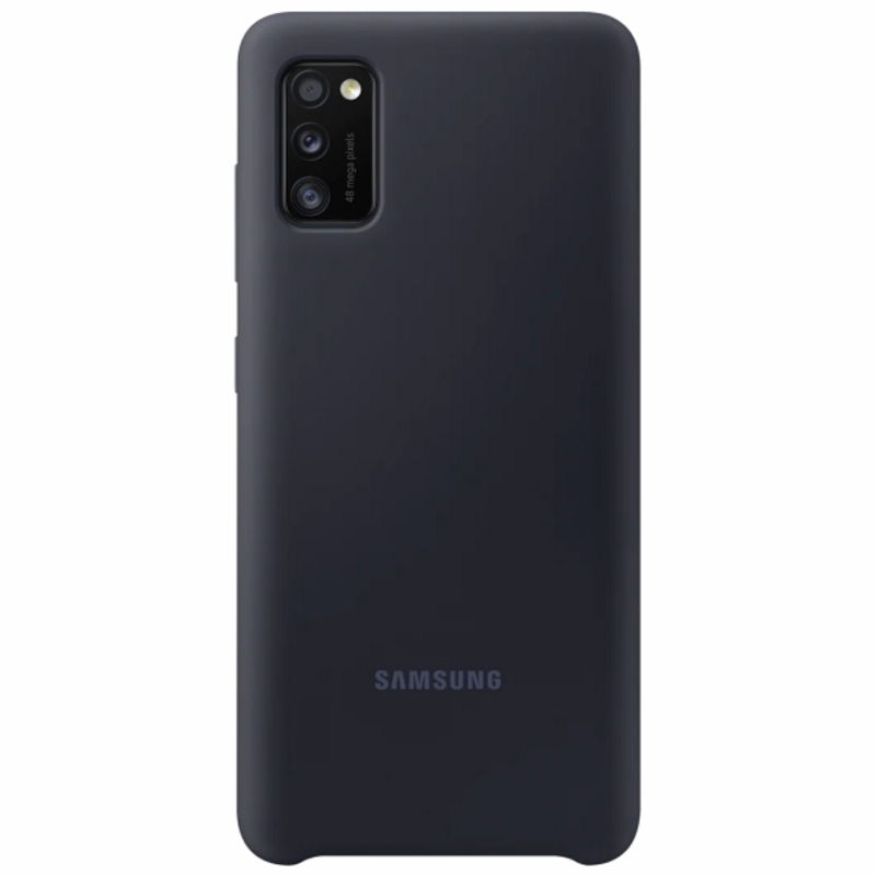 Чехол Galaxy A41 Silicone Cover Black Black (Черный)