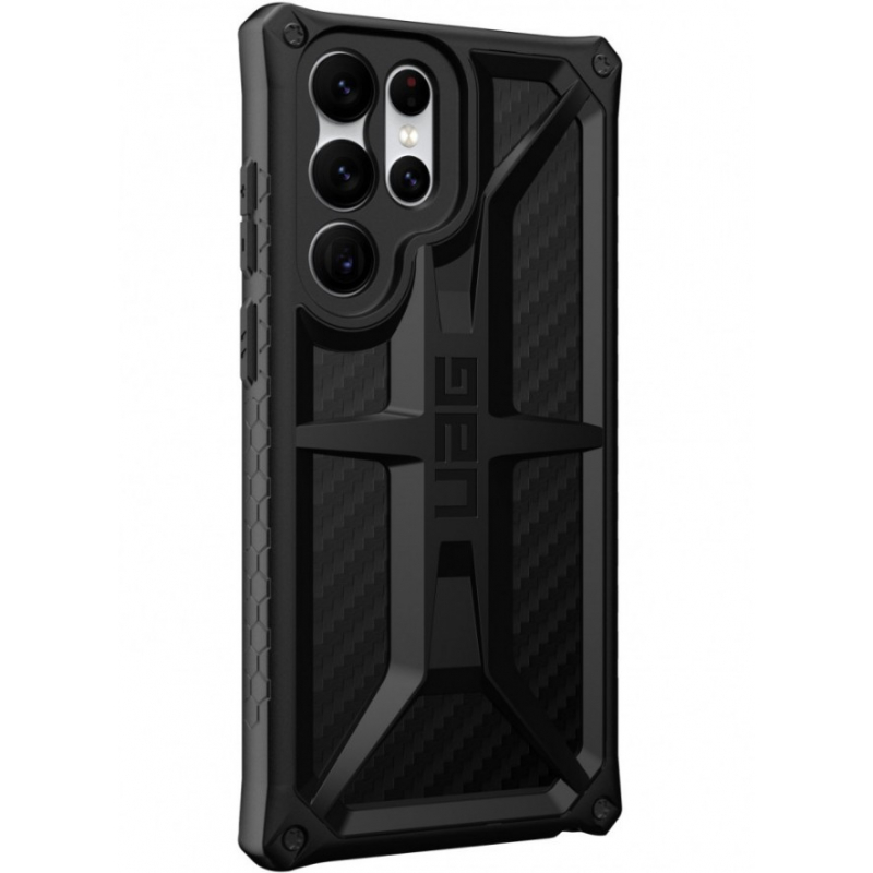 Чехол Galaxy S23 Ultra UAG Monarch Carbon Fiber Black (Черный)